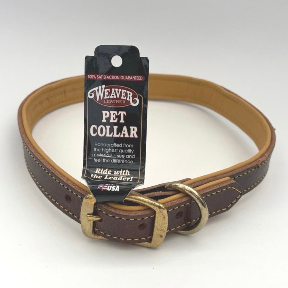 Weaver Leather 25" Pet Collar Brown NWT